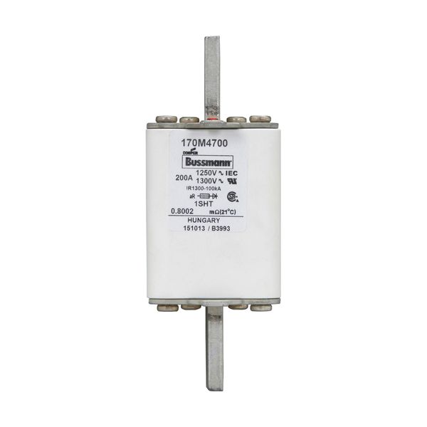 Fuse-link, high speed, 200 A, AC 1250 V, size 1, 53 x 63 x 135 mm, aR, IEC, single indicator image 11