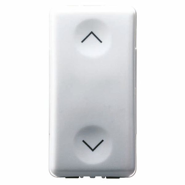 PUSH-BUTTON 1P 250V ac - NO+NO 10A - WITH INTERLOCK - SYMBOL UP AND DOWN - 1 MODULE - SYSTEM WHITE image 2