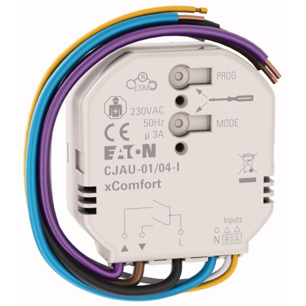 Shutter actuator flush-box mount with local input image 3