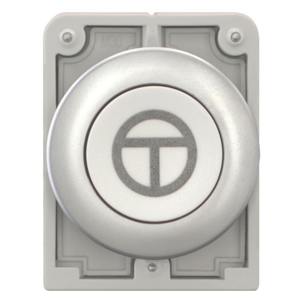 Pushbutton, RMQ-Titan, Flat, momentary, White, inscribed, Metal bezel, ON/OFF image 10