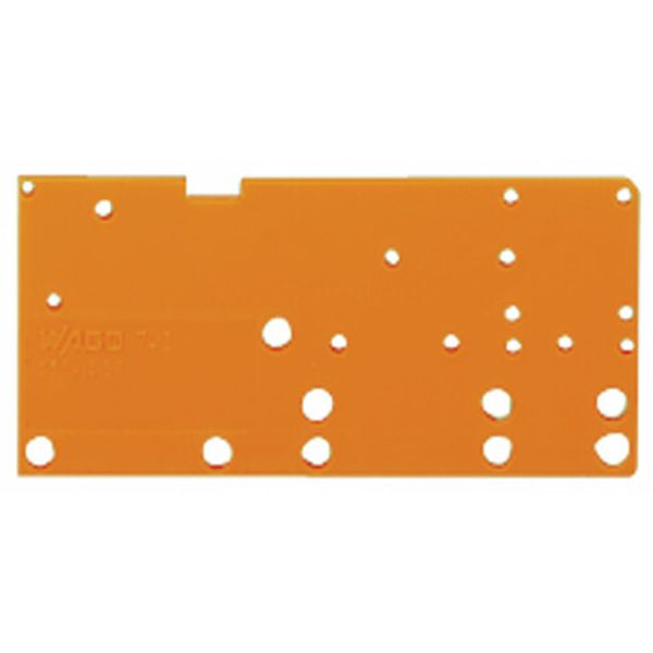 End plate snap-fit type 1.5 mm thick orange image 2