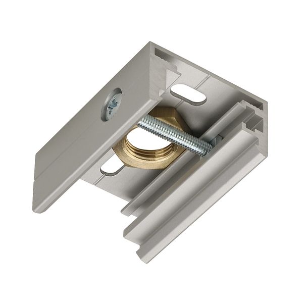 EUTRAC pendant clip for 3-phase track, silvergrey image 1
