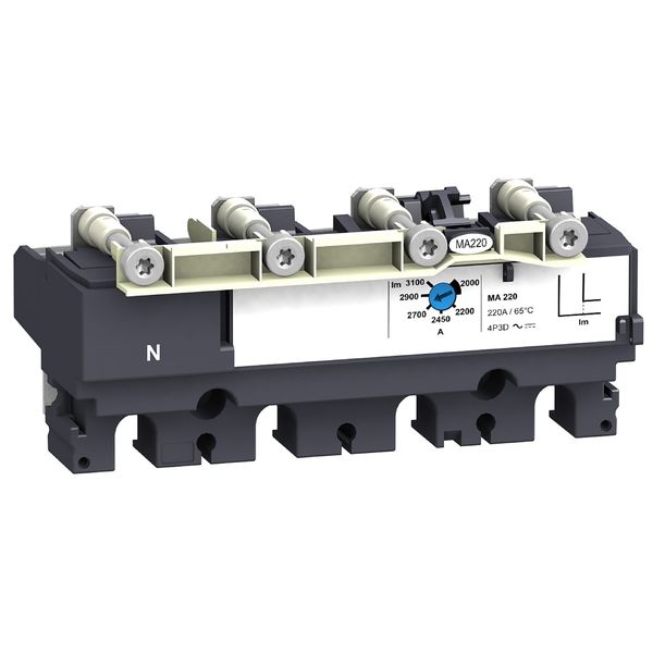 trip unit MA150 for ComPact NSX 160/250 circuit breakers, magnetic, rating 150 A, 4 poles 4d image 2