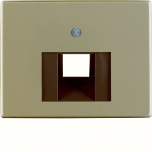 Centre plate for FCC soc. out., arsys, light bronze matt, al. lacq. image 1