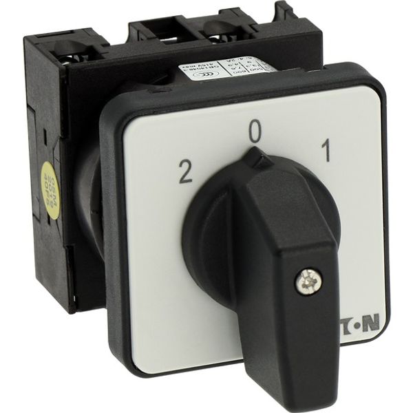 Changeoverswitches, T0, 20 A, flush mounting, 1 contact unit(s), Contacts: 2, 45 °, maintained, With 0 (Off) position, 2-0-1, Design number 15421 image 7