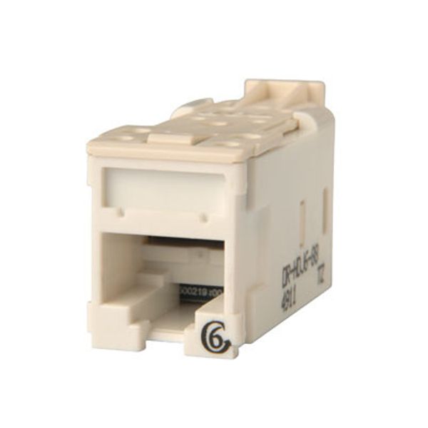 HDJ6-88 Clarity High Density Jack (HDJ) CAT6, T568A/B, White image 2