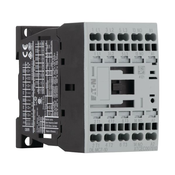 Contactor, 3 pole, 380 V 400 V 3 kW, 1 N/O, 24 V 50 Hz, AC operation, Spring-loaded terminals image 15