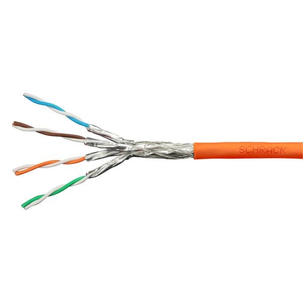 S/FTP Cable Cat.7, 4x2xAWG23/1, 1.000Mhz, LS0H, 30%, B2ca image 1