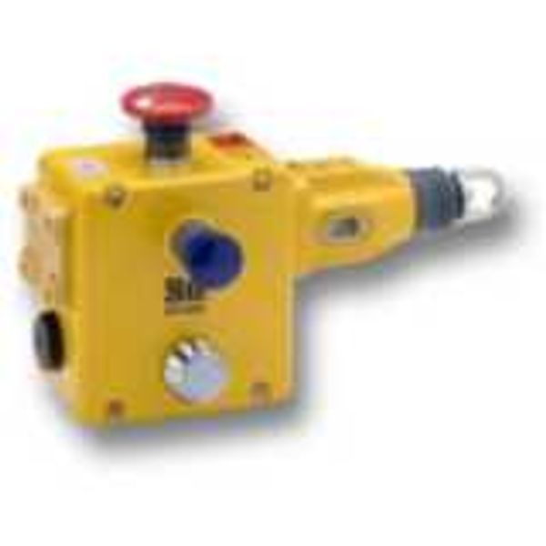 Rope pull emergency stop switch, up to 125m, 4NC + 2NO, M20 wiring ent image 2