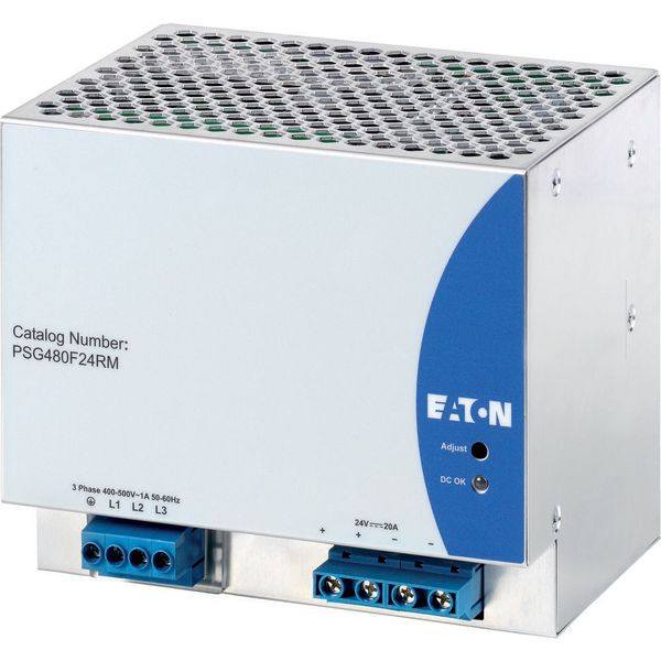 Power supply unit, 3-phase, 400-500VAC/24VDC, 20A image 6