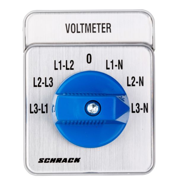 Voltmeter-Selector Switch 3 x L-L / 3 x L-N, Central fixing image 2