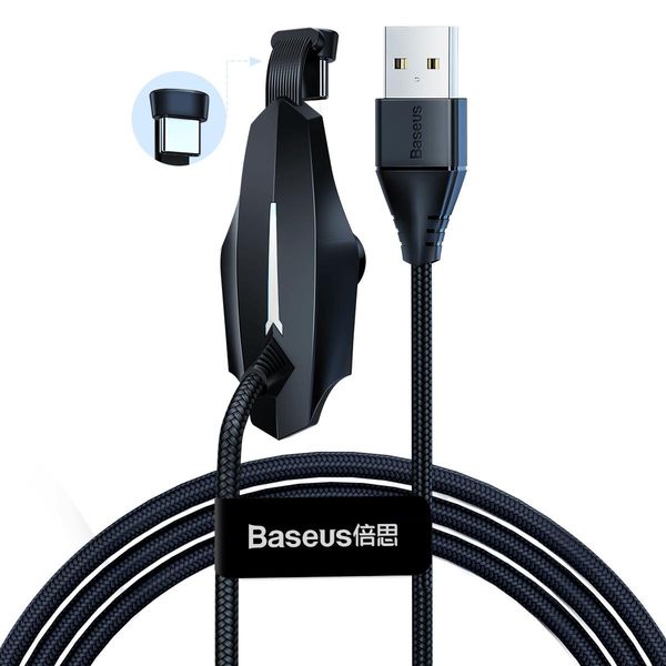Cable USB2.0 A plug - USB C plug 1.2m with suction cup black BASEUS image 1