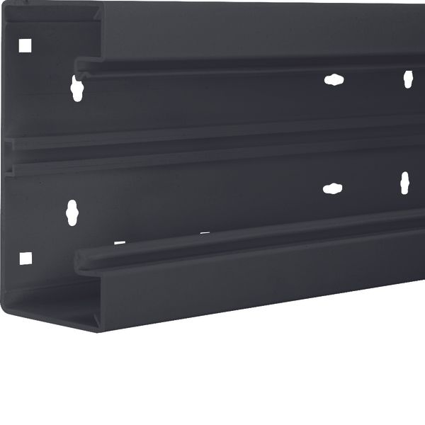 Wall trunking base front mounted BR 68x170mm lid 80mm of pvc in graphi image 1