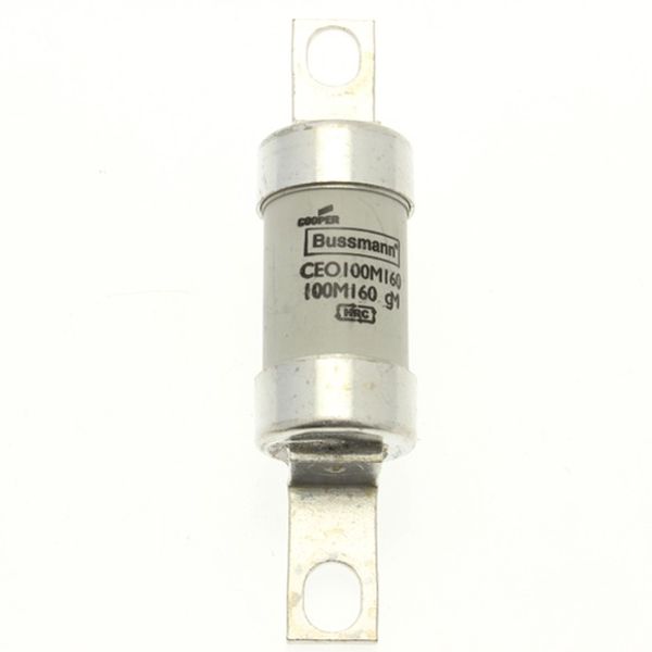 Fuse-link, LV, 100 A, AC 415 V, BS88/A4, 27 x 110 mm, gM, BS, 100M160 image 2