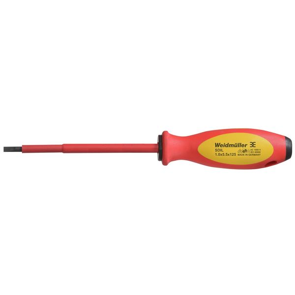 Slotted screwdriver, Blade thickness (A): 1 mm, Blade width (B): 5.5 m image 1