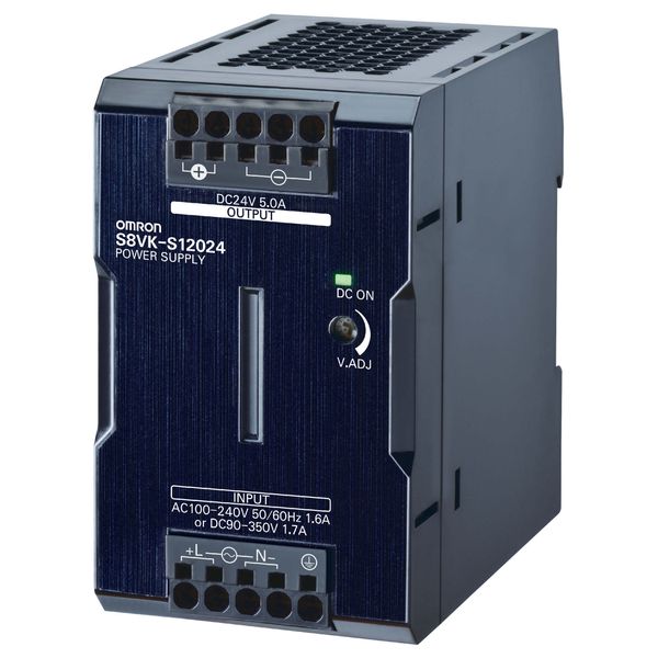 Book type power supply, 120 W, 24VDC, 5A, DIN rail mounting, Push-in t image 3