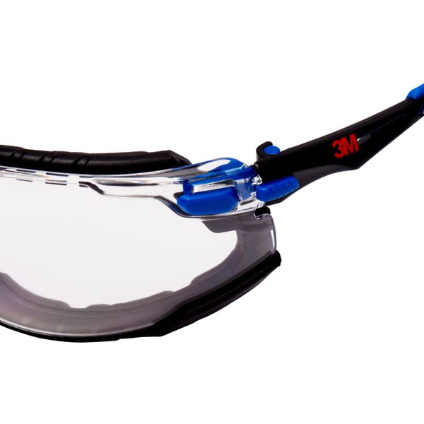 3M™ Solus™ 1000 Safety Glasses, Blue/Black Frame, Scotchgard™ Anti-Fog image 5