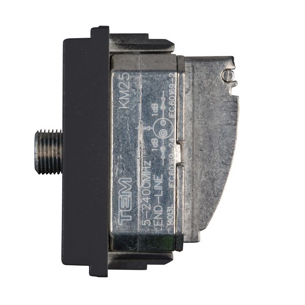 SAT-TV endsocket 2M 1dB, black image 3