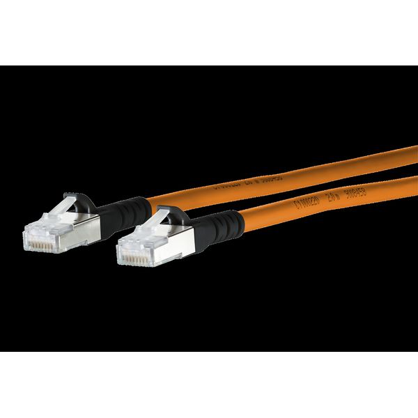 Patch cord Cat.6A AWG 26 10.0 m orange-black image 2