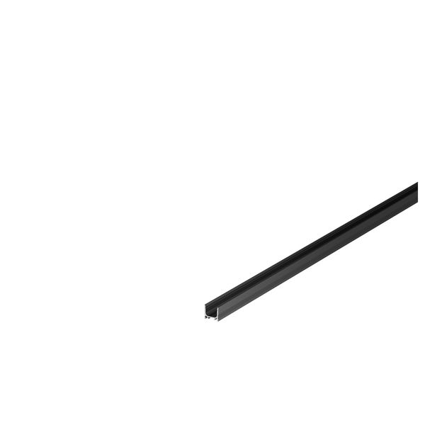 GRAZIA 10 LED Surface profile, standard, grooved, 2m, black image 1