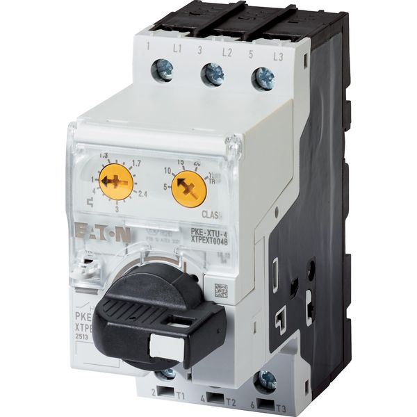 Motor-protective circuit-breaker, Complete device with AK lockable rotary handle, Electronic, 1 - 4 A, With overload release image 4