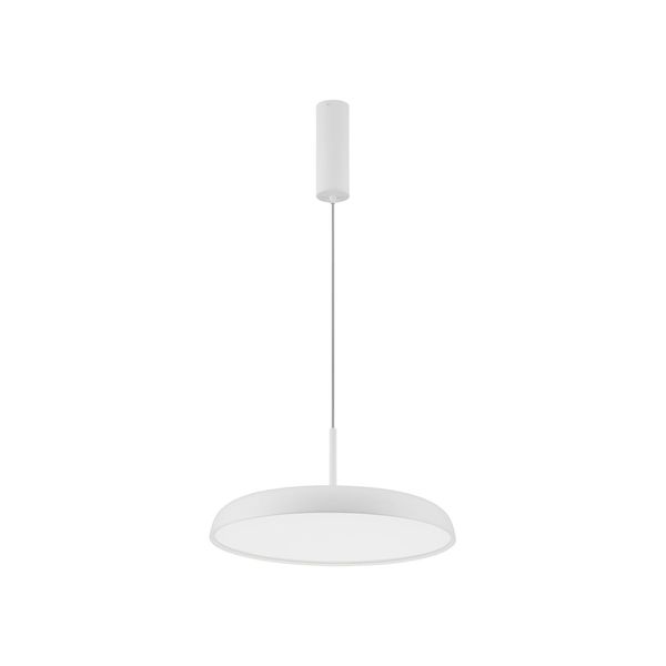 3000K Triac Dimmable Sandy White Aluminium  & Acrylic  LED 40 Watt 220-240 Volt   2541Lm IP20  Remote Control Included  D: 45 H: 150 cm Adjustable Height image 1