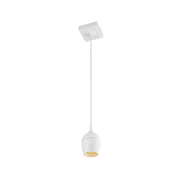 Lucide PRESTON - Pendant light Bathroom - Ø 10 cm - 1xGU10 - IP44 - White image 1