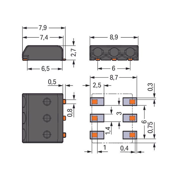 SMD PCB terminal block image 3