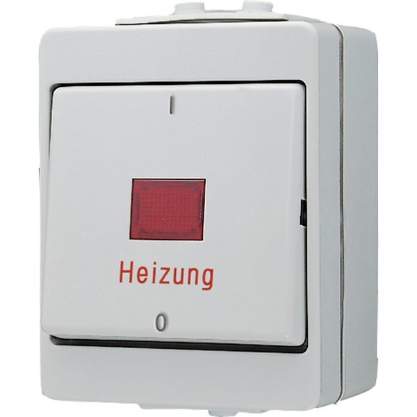 1-gang switch "Heizung" 16 AX / 400 V ~ 603HW image 1