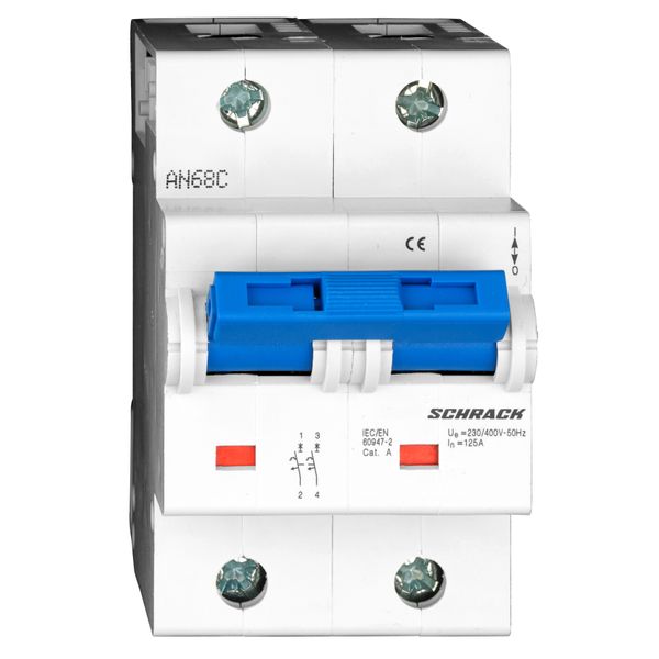 High Current Miniature Circuit Breaker C 125/2, 10kA image 1