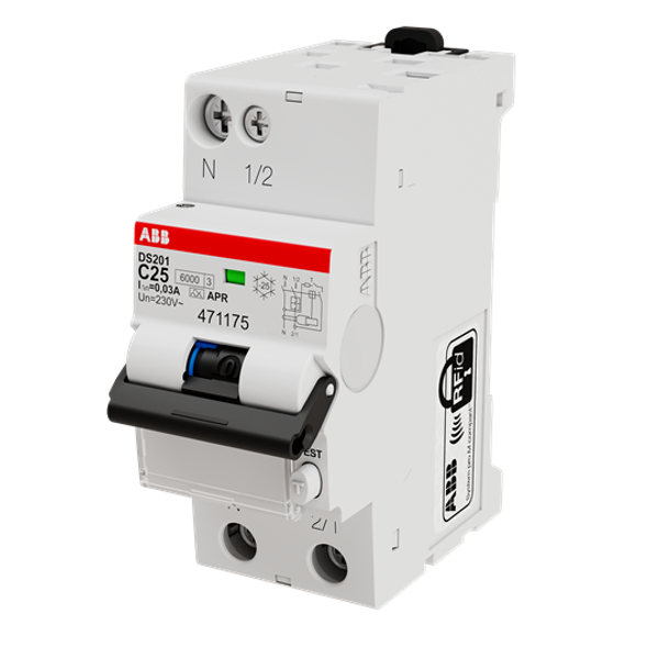 DS201 C25 APR30-L Residual Current Circuit Breaker with Overcurrent Protection image 1