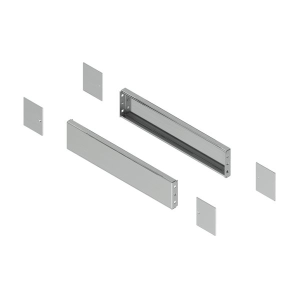 Spacial -side plinth - H100 D600 stainless steel 304L image 1