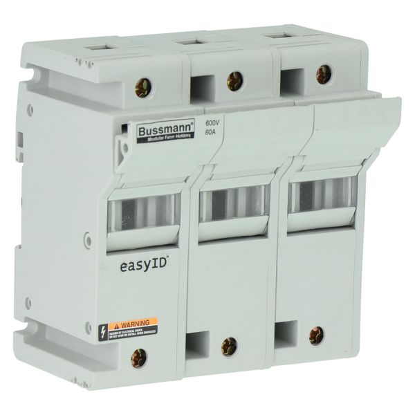 Fuse-holder, low voltage, 60 A, AC 600 V, DC 600 V, UL Class J, 120 x 83 x 125 mm, 3P, UL, CSA image 6
