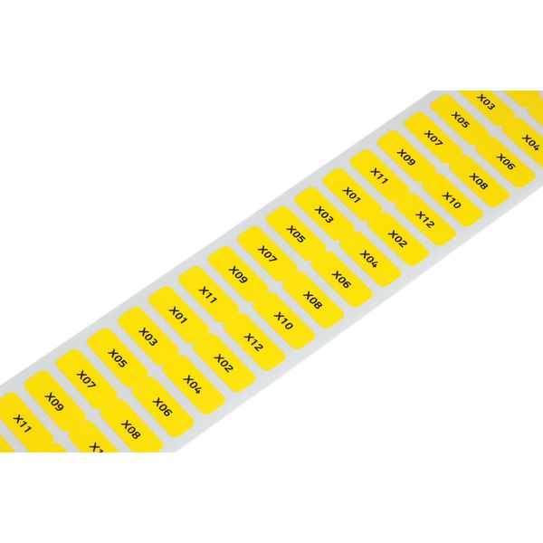 Labels for Smart Printer permanent adhesive yellow image 2