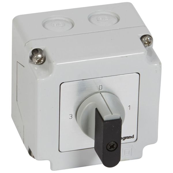 Cam switch - 3-way switch with off - PR 12 - 1P - 16 A - box 76x76 mm image 1