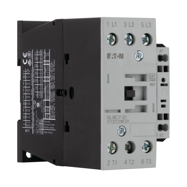 Contactor, 3 pole, 380 V 400 V 7.5 kW, 1 NC, 230 V 50/60 Hz, AC operation, Spring-loaded terminals image 17