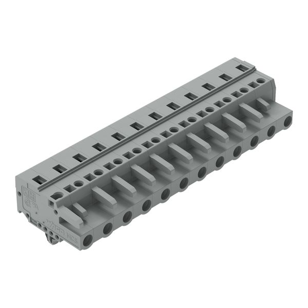 1-conductor female connector CAGE CLAMP® 2.5 mm² gray image 1