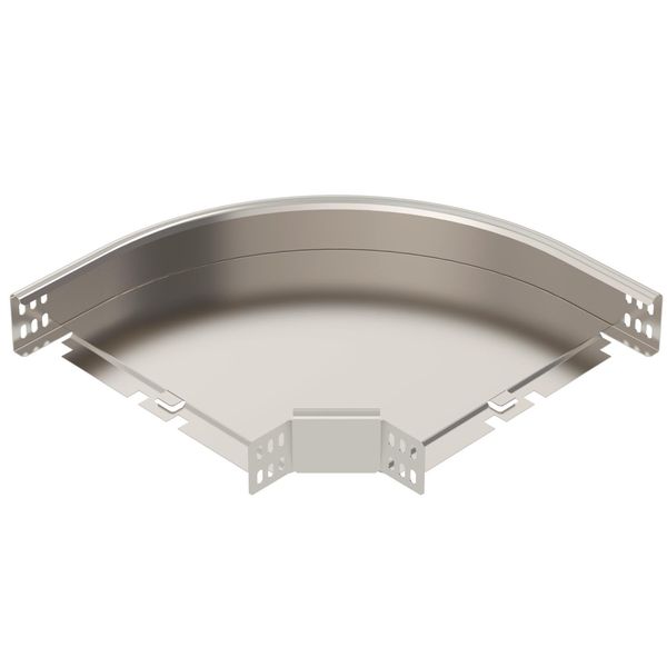 RB 90 630 A4  90° bend, non-perforated, round design, 60x300, Stainless steel, material 1.4571 A4, 1.4571 without surface. modifications, additionally treated image 1