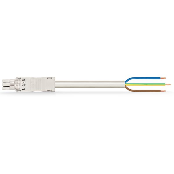 pre-assembled connecting cable Eca Socket/open-ended white image 3