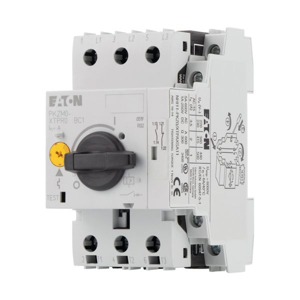 Motor-protective circuit-breaker, 3p+1N/O+1N/C, Ir=0.63-1A, screw connection image 9