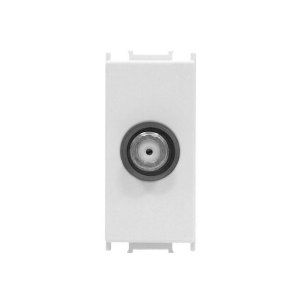 SAT endsocket 1M 1dB, white image 1