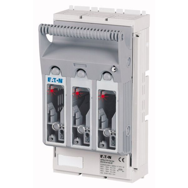 NH fuse-switch 3p flange connection M8 max. 95 mm², mounting plate, light fuse monitoring, NH000 & NH00 image 5
