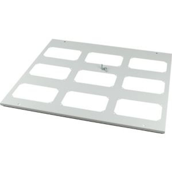 Bottom-/top plate for F3A flanges, for WxD = 800 x 800mm, IP55, grey image 2