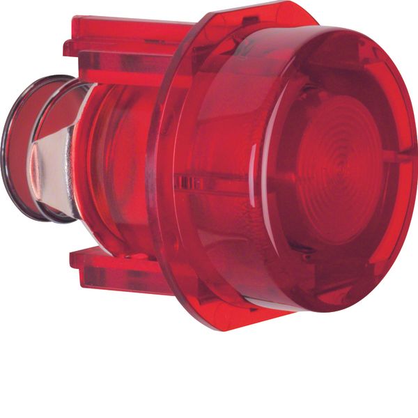 Knob for push-button/pilot lamp E10, light control, red, trans. image 1