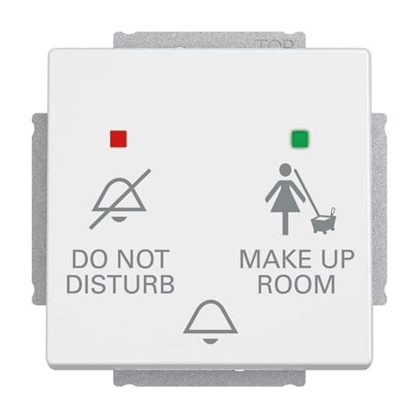 2059 UC-84 Bell push-switch DND / MUR insert for Switch/push button Single push button with LED 3gang studio white - 63x63 image 5