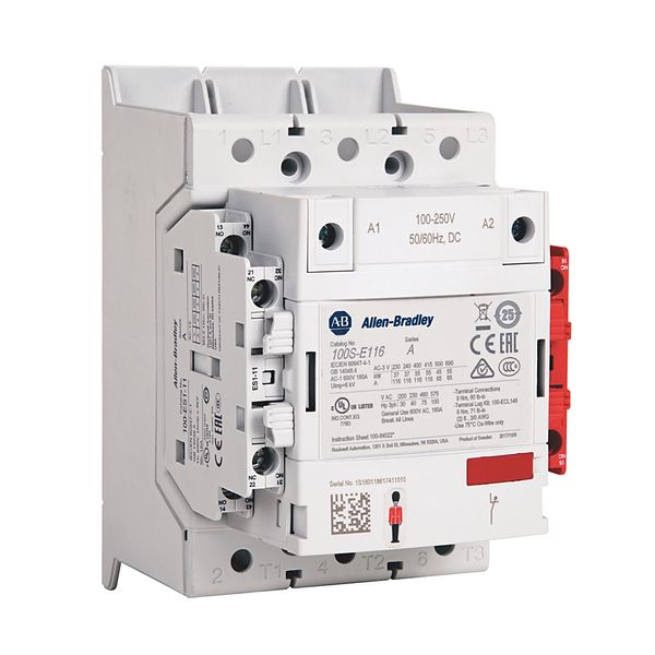 Safety Contactor, IEC, 146 A, 24-60 V 50-60 Hz / 24-60 V DC, 3 NO P image 1