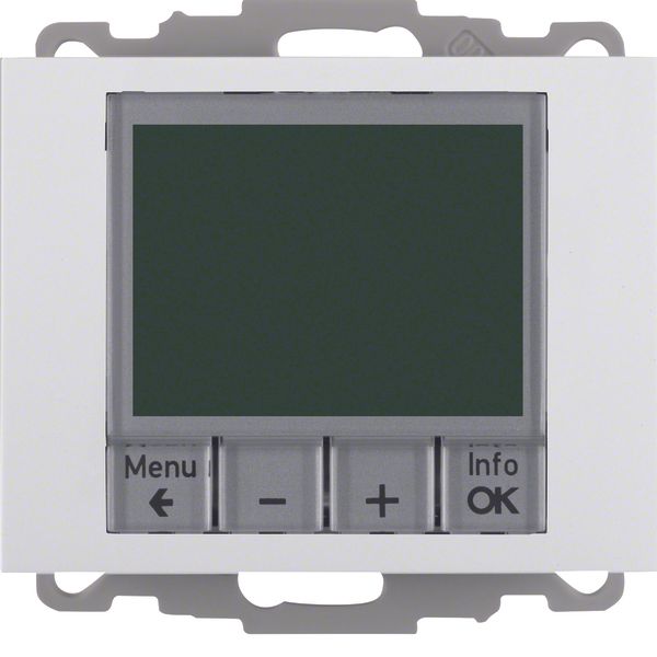 Thermostat, NO contact, centre plate, time-controlled, K.1, p. white g image 1