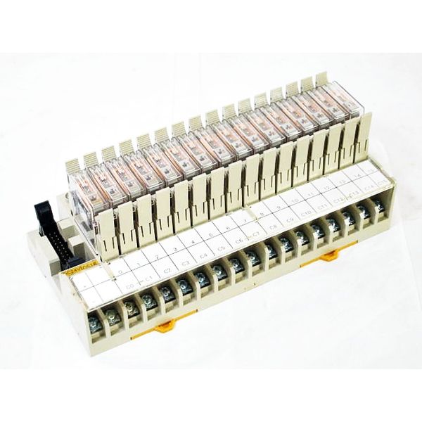 Output Terminal Block for NPN output unit, 16 points, Relay coil volta image 1