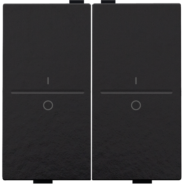 Double key with 'I' and '0' symbols for wireless switch or push button image 3