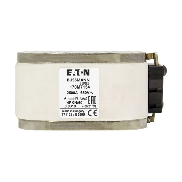 Fuse-link, high speed, 2500 A, AC 660 V, size 4, 120 x 105 x 59 mm, aR, IEC, single indicator image 10